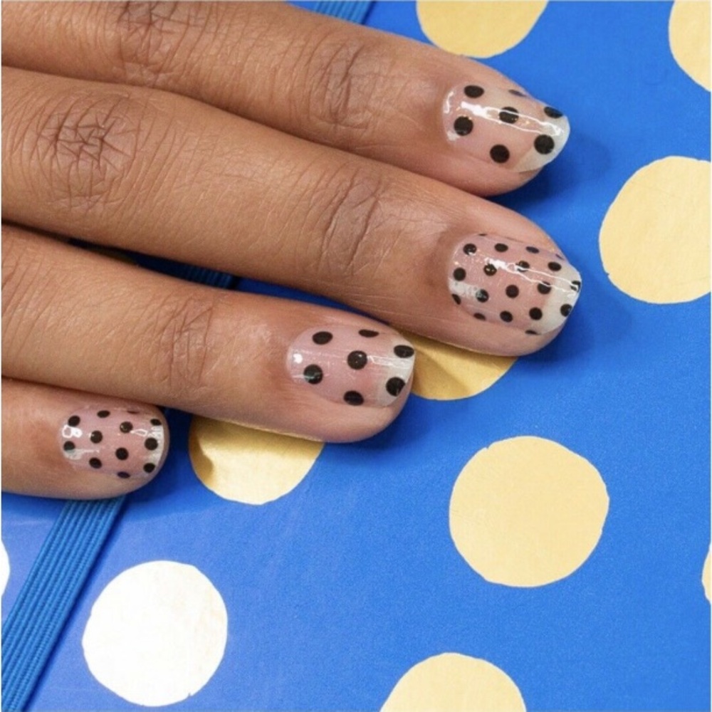 Color Street Black Polka Dot Nail Wraps